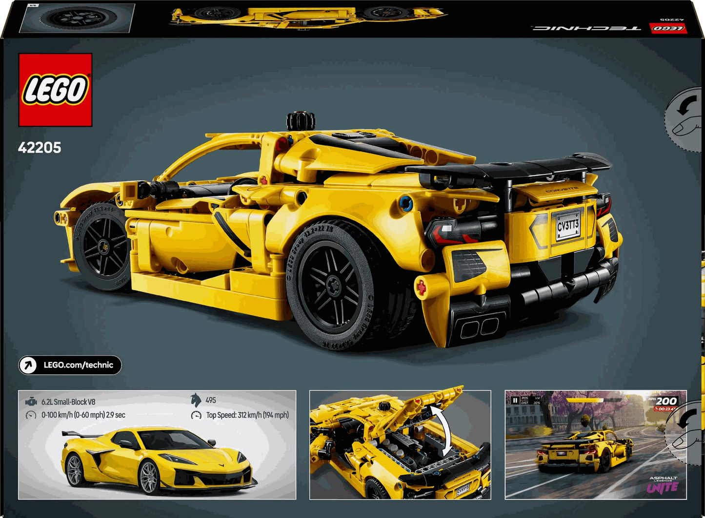 Lego Technic Chevrolet Corvette Stingray Playset Toys & Games > Toys > Construction Toys > Interlocking Blocks > LEGO > LEGO Technic