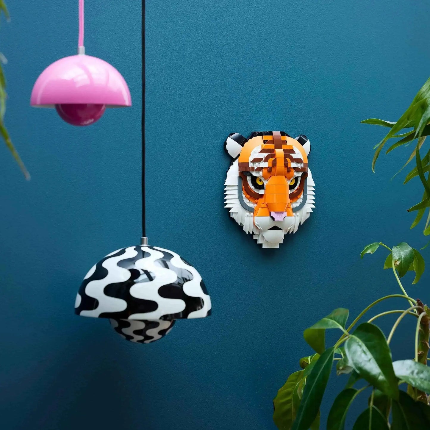 Lego Tiger Wall Art - The Fauna Collection 3D Wall Art Toys & Games > Toys > Construction Toys > Interlocking Blocks > LEGO > Other LEGO Sets