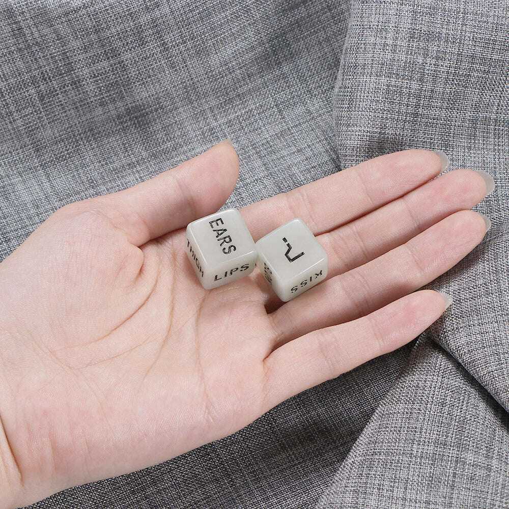 Love Sex Dice Glow in Dark - 1 Pair Funny Adult Toy Bath & Beauty