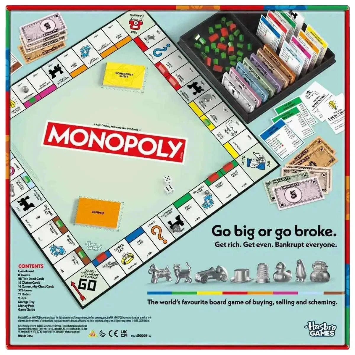 Monopoly Board Game with Storage Tray Toys & Games > Games > Board Games