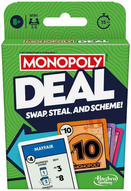 Monopoly Deal - Fast-Paced Fun for Family and Friends