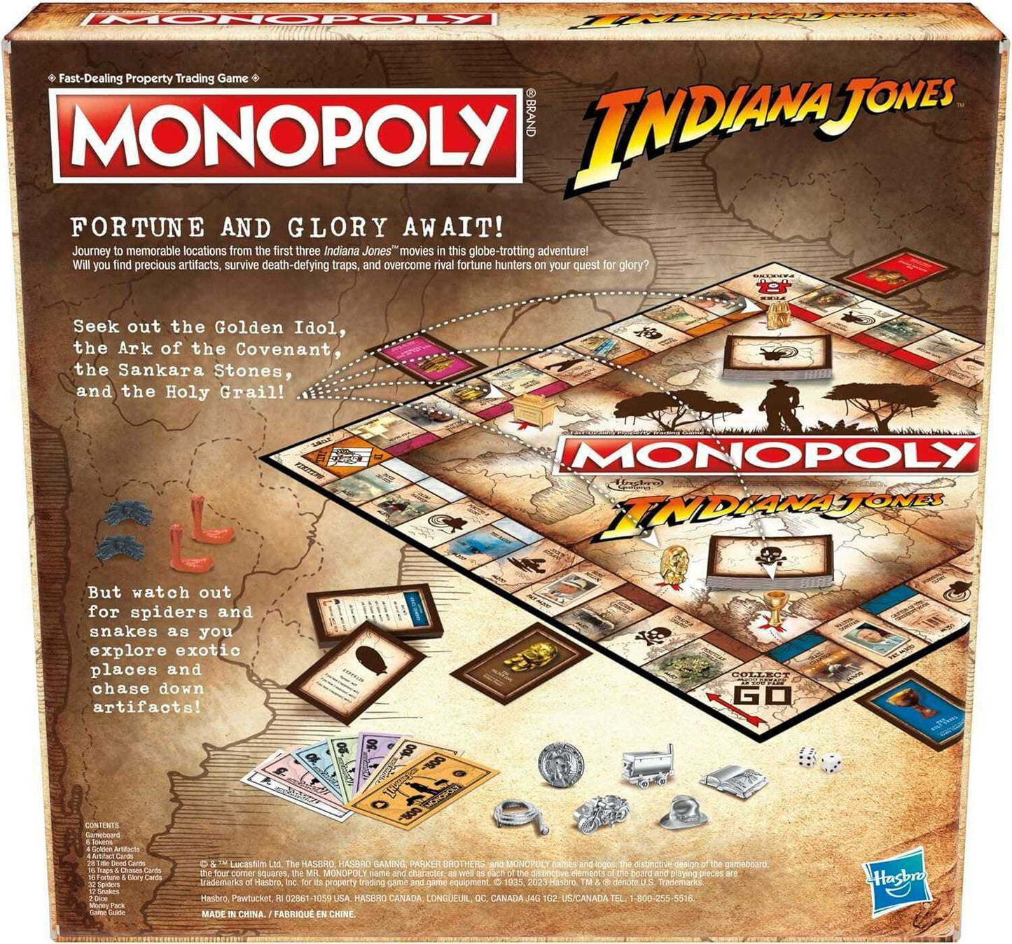 Monopoly Indiana Jones - Adventure and Strategy Board Game