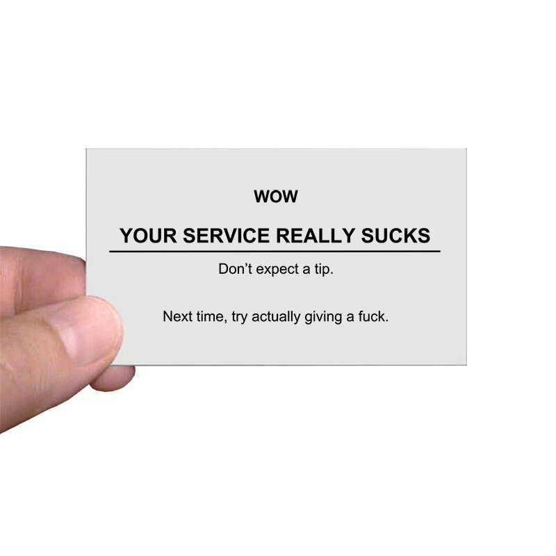 No Tip Card - Simplify Gratuity Decisions Home Decor