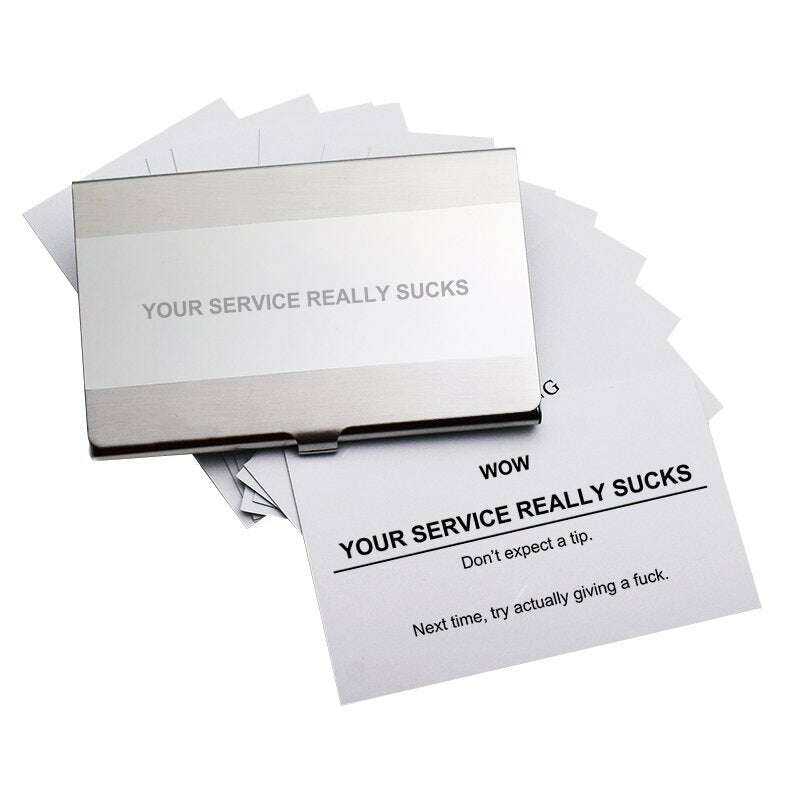 No Tip Card - Simplify Gratuity Decisions Home Decor