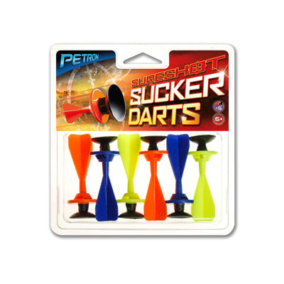 Petron Sureshot Spare Sucker Darts 6pk Sporting Goods
