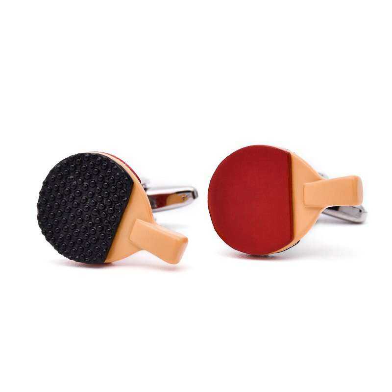 Ping Pong Paddle Cufflinks for the Elegant Sports Aficionado Cufflinks