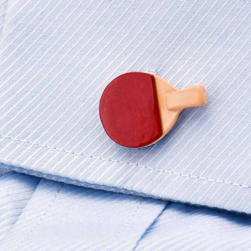 Ping Pong Paddle Cufflinks for the Elegant Sports Aficionado Cufflinks
