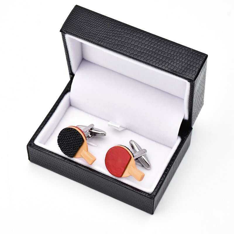 Ping Pong Paddle Cufflinks for the Elegant Sports Aficionado Cufflinks