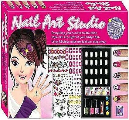 Plastic Nail Art Kit for Girls - Fun and Colorful Nail Art Supplies Toys
