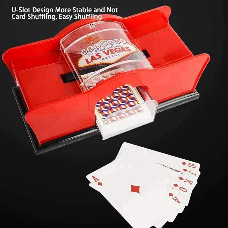 Poker Card Hand Cranked Shuffler for Easy Card Shuffling Home & Garden