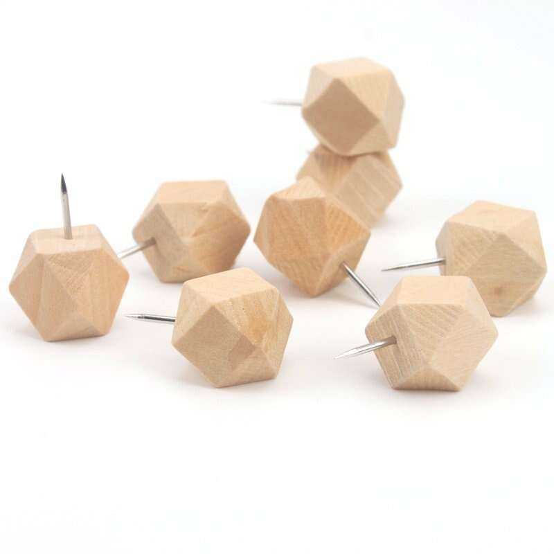 Polygon Dice Push Pins for Unique Organisation Home Decor