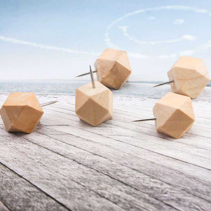 Polygon Dice Push Pins for Unique Organisation Home Decor