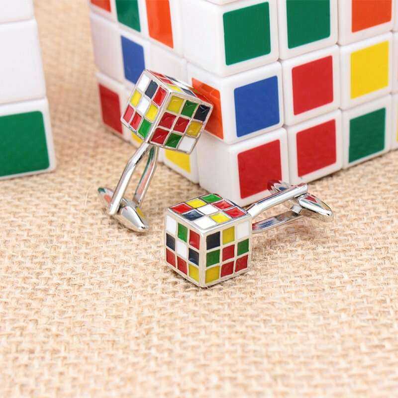 Rubik's Cube Cufflinks for Stylish and Unique Accessories Cufflinks