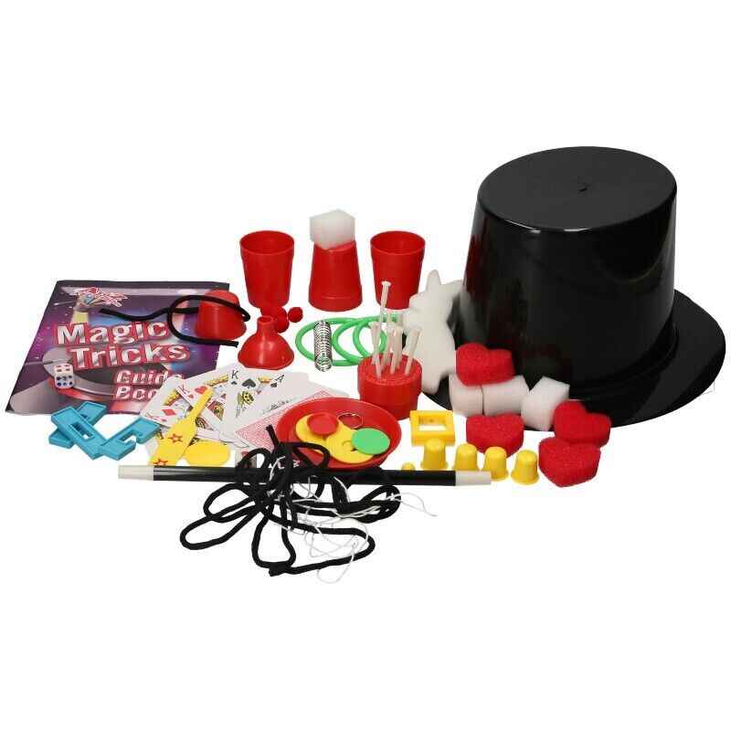 Magic Tricks Set for Kids Magic Wand Magician's Hat & Rabbit Trick Magic Set