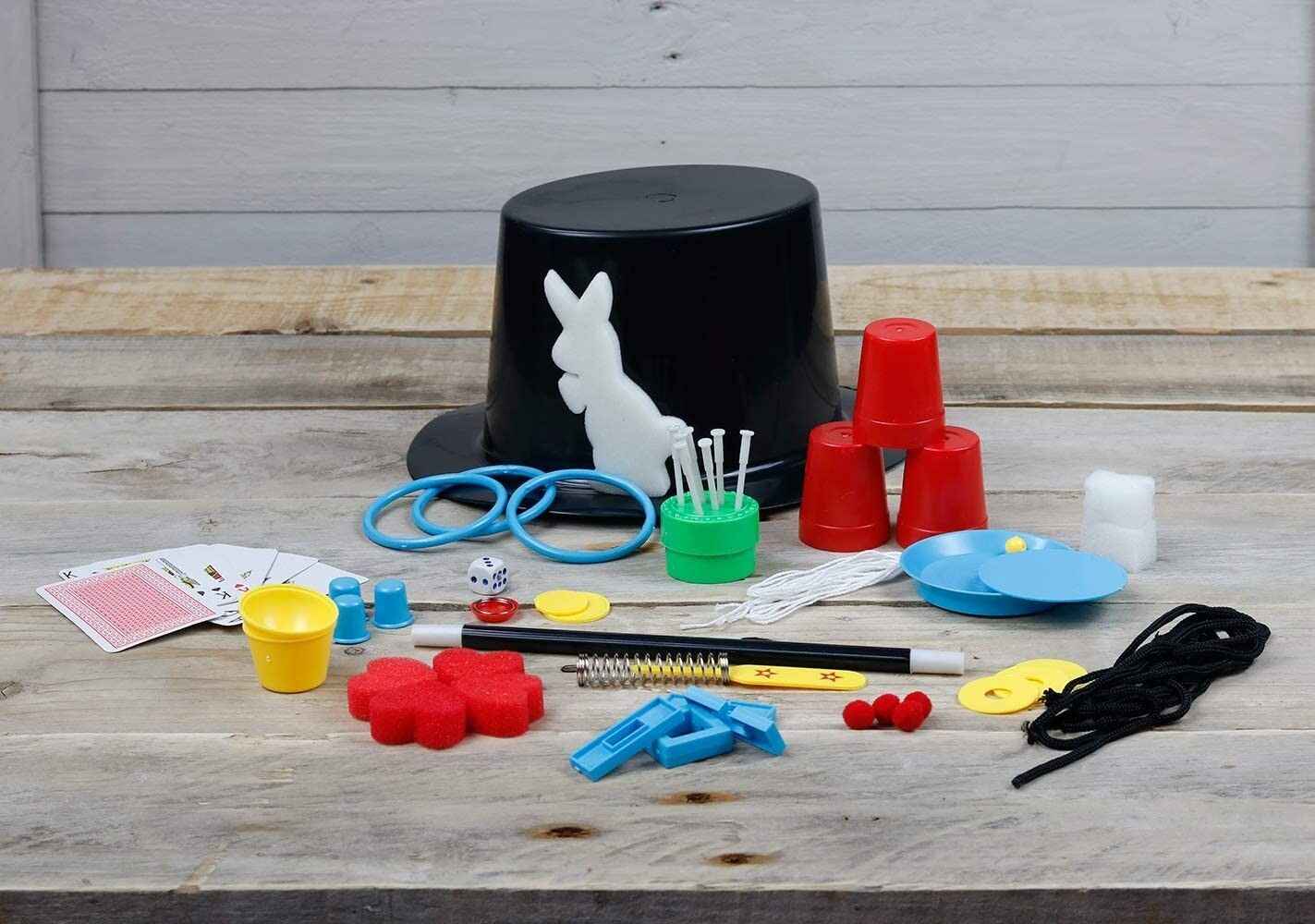Magic Tricks Set for Kids Magic Wand Magician's Hat & Rabbit Trick Magic Set