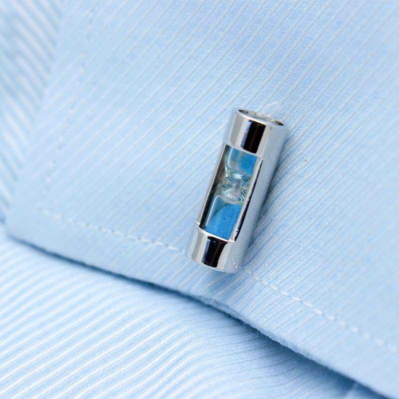 Sandy Clock Cufflinks - Elegant Timepiece Accessories Cufflinks