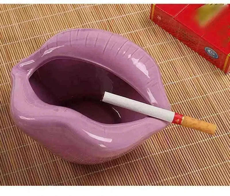 Sexy Lip Shape Ashtray for an Elegant Smoking Experience Home & Garden