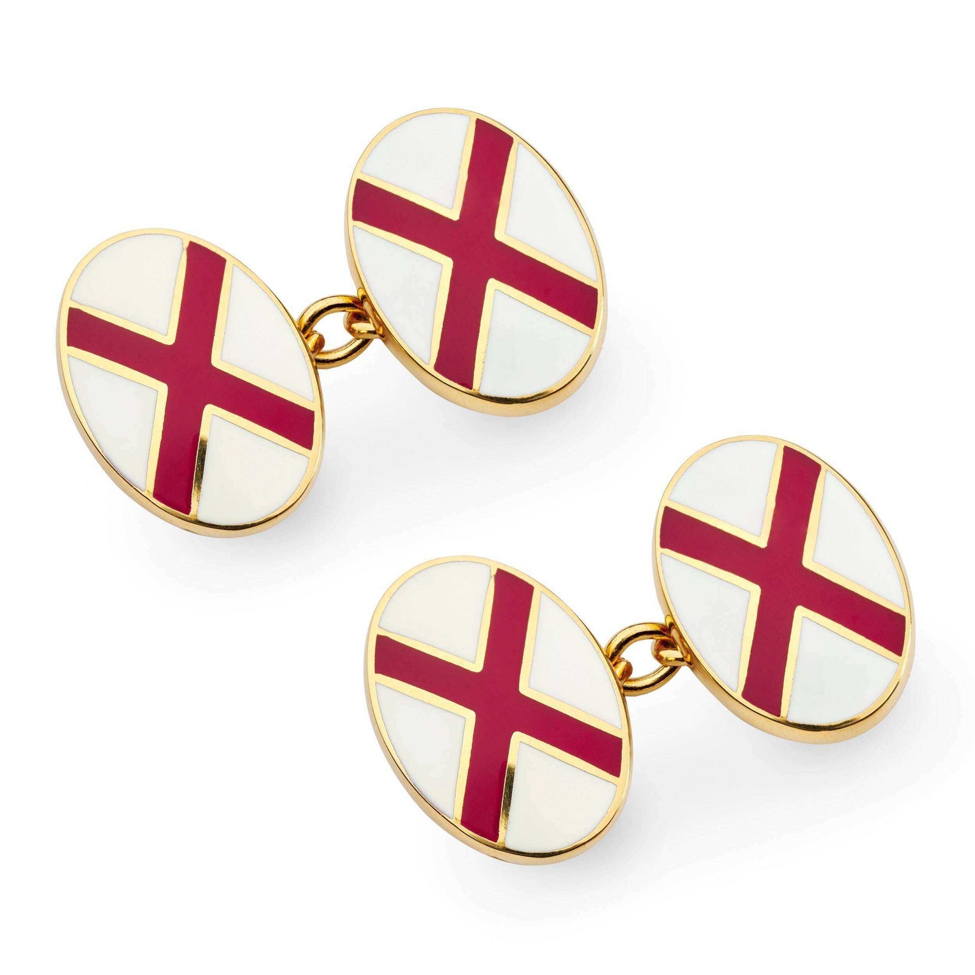 St Patricks Cross Cufflinks in Gold Cufflinks