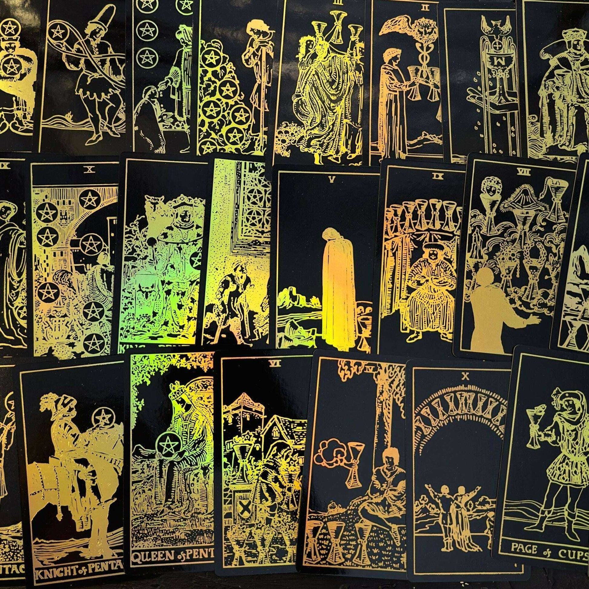 The Smith-Waite Tarot Cards - Gold Rainbow Foil Adults