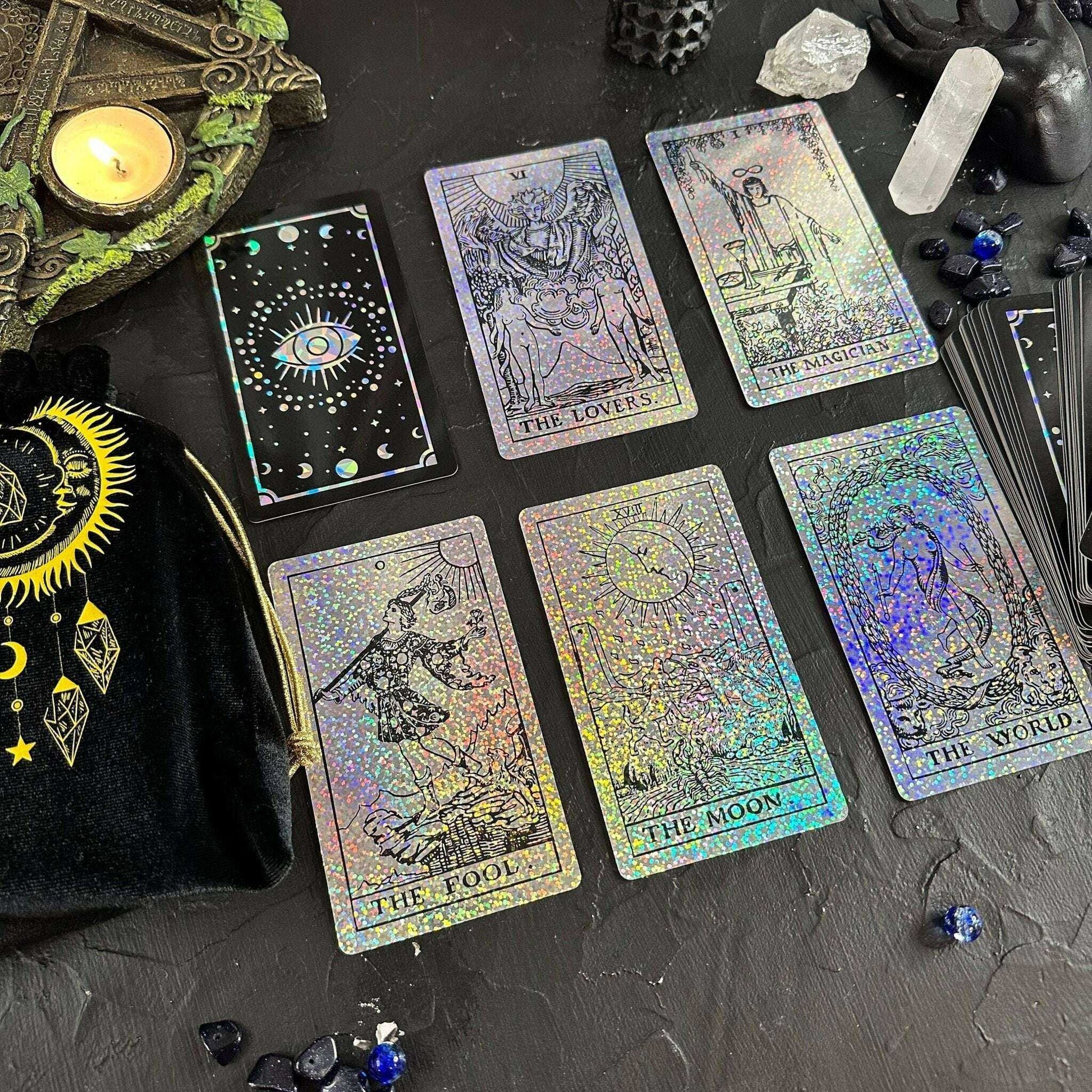 The Smith-Waite Tarot Cards - Holographic Crystal Foil Religious