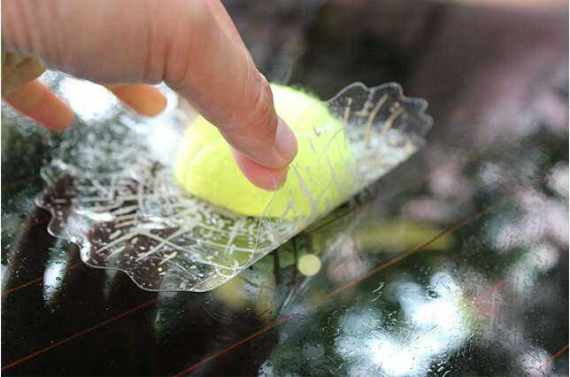 Tricky Tennis Ball Car Sticker - Vehicle Decor for Tennis Lovers Novelty