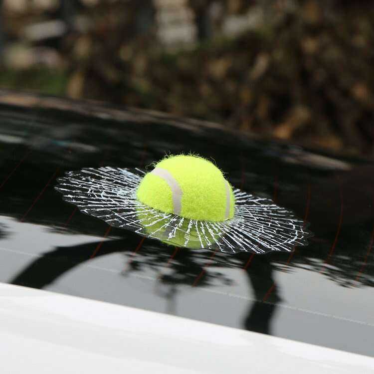Tricky Tennis Ball Car Sticker - Vehicle Decor for Tennis Lovers Novelty