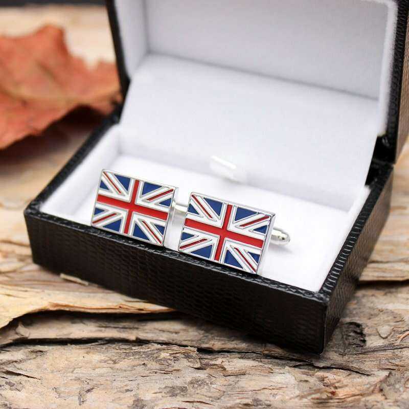 Union Jack Cufflinks - Stylish British Accessories for Elegance Cufflinks