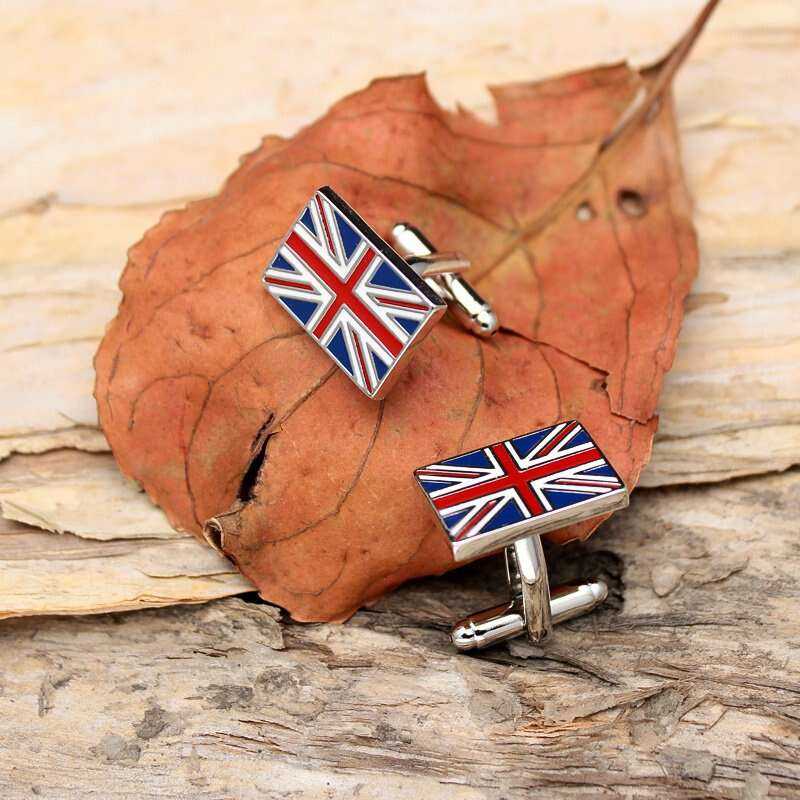 Union Jack Cufflinks - Stylish British Accessories for Elegance Cufflinks