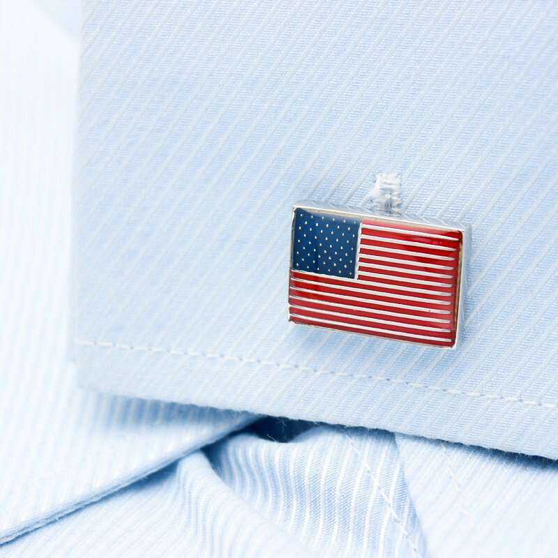 United States Flag Cufflinks for Stylish Patriotism Cufflinks