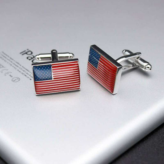 United States Flag Cufflinks for Stylish Patriotism Cufflinks