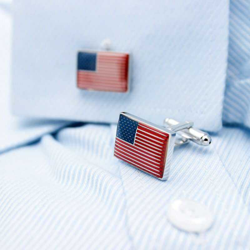 United States Flag Cufflinks for Stylish Patriotism Cufflinks
