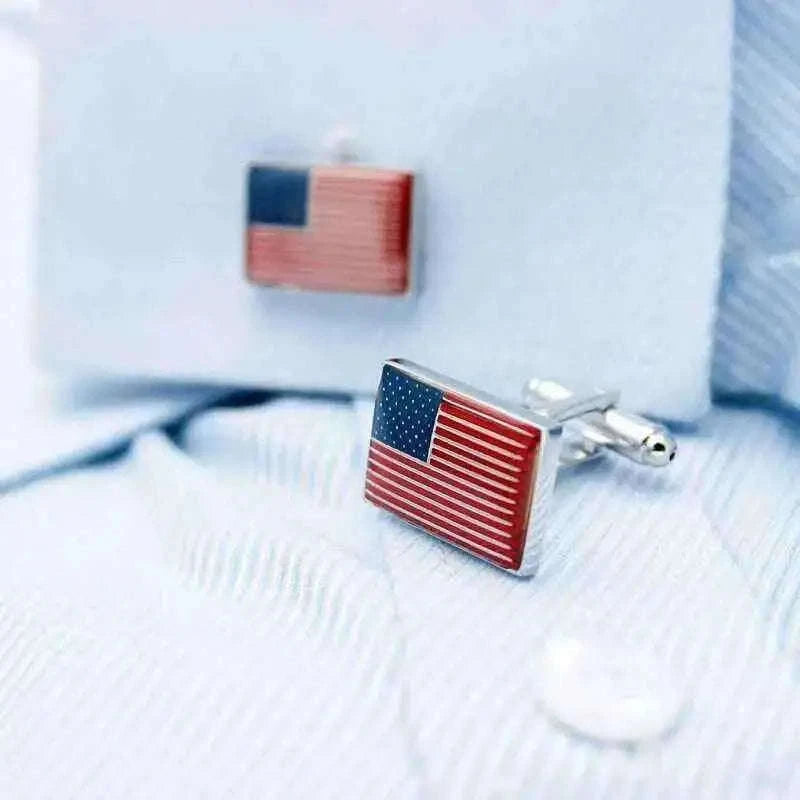 United States Flag Cufflinks for Stylish Patriotism Cufflinks