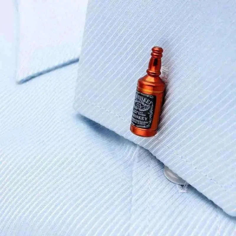 Whisky Bottle Cufflinks - Stylish Accessory for Whisky Enthusiasts Cufflinks