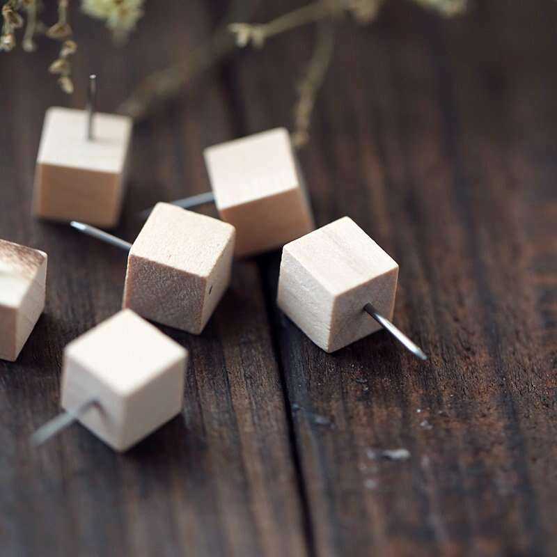 Wooden Dice Push Pins Stationery & Crafts