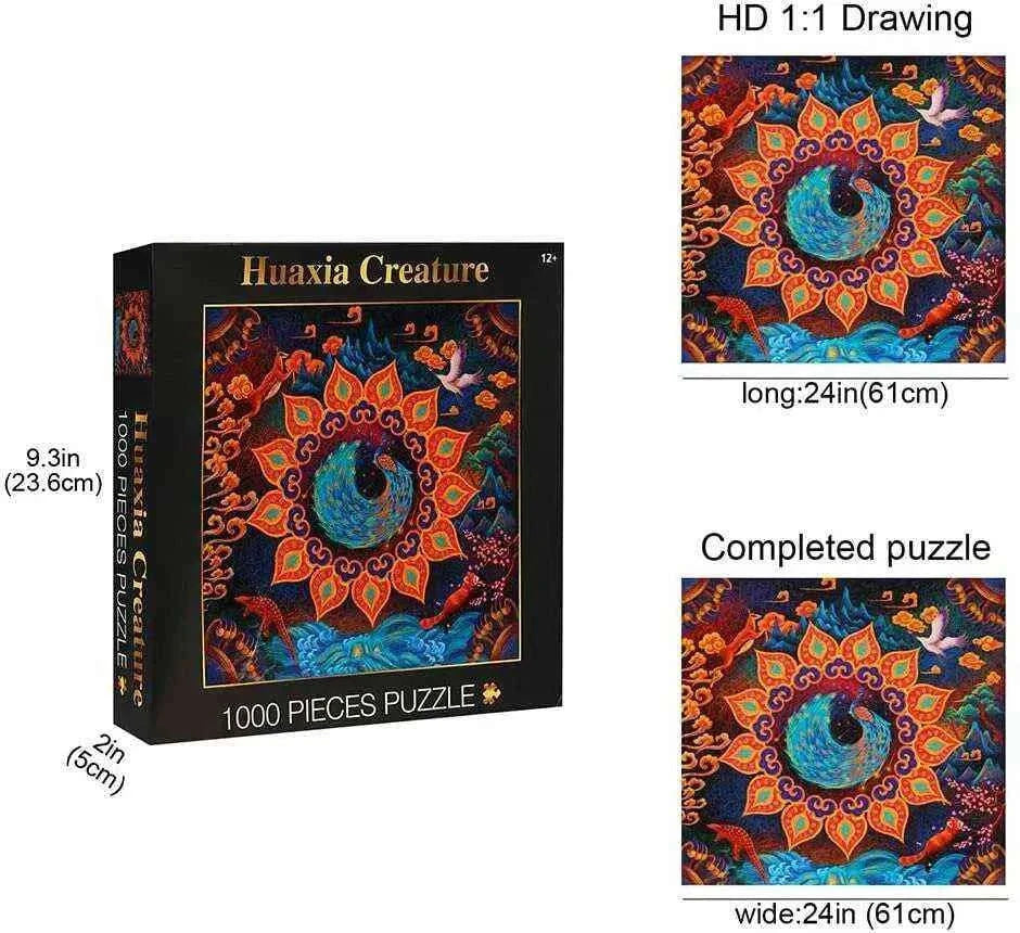 1000 Piece Cardboard Puzzle for Fun Family Entertainment Toys