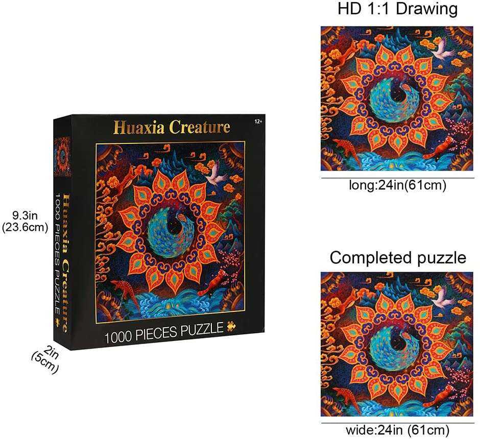 1000 Piece Cardboard Puzzle for Fun Family Entertainment Toys