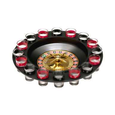 Roulette Shot Glasses Wheel - 16 Shot Glasses Drinking Game