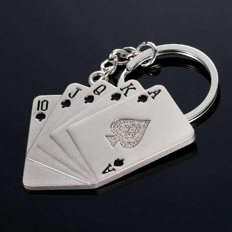 Poker Keychain - Perfect Accessory for Poker Enthusiasts Keychains