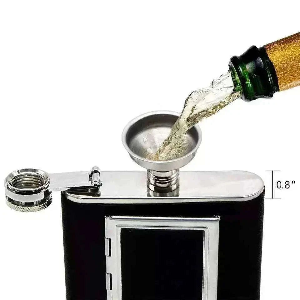 2-in-1 6oz Liquor and Cigarette Holder for Ultimate Portable Enjoyment Home & Garden