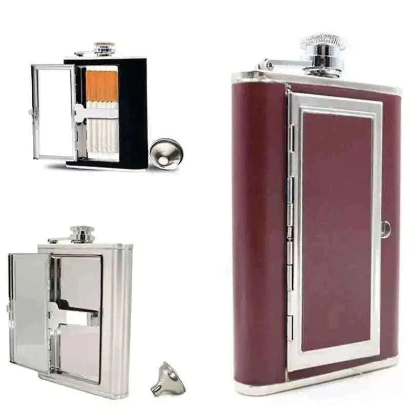 2-in-1 6oz Liquor and Cigarette Holder for Ultimate Portable Enjoyment Home & Garden