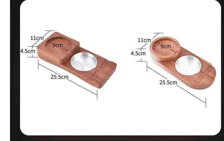 2 In 1 Wooden Ashtray and Whiskey Glass Tray Cigar Holder Home Decor