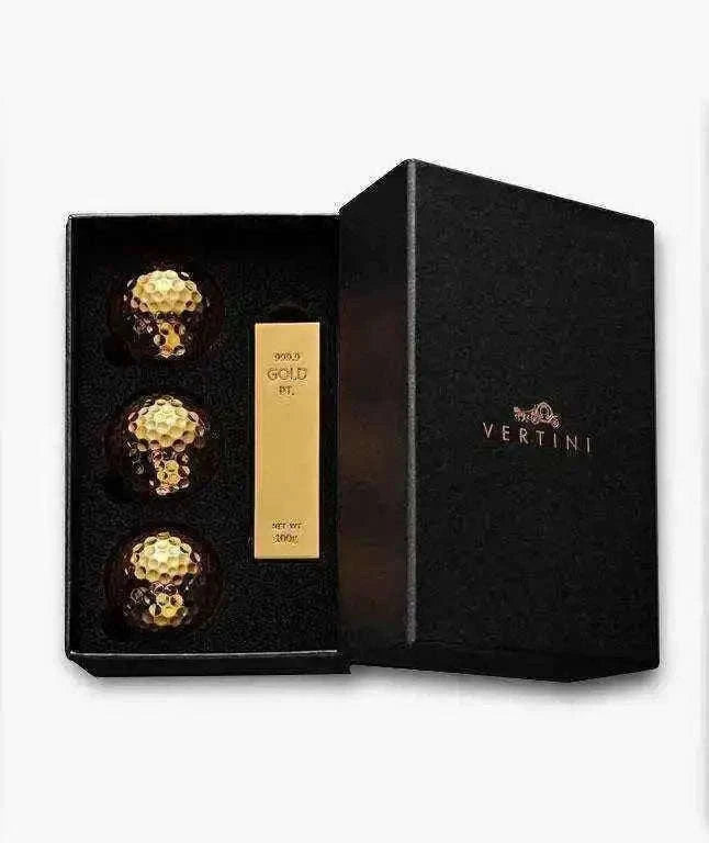 3 Golden Balls + Gold Bar - Luxurious set Women's Clothing