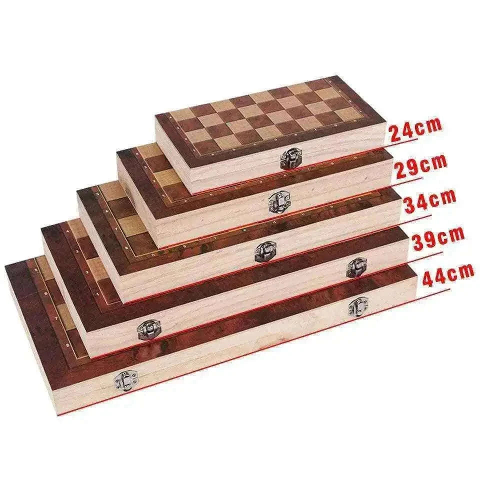 3 in 1 Backgammon/Chess Set - New Travel Design 0
