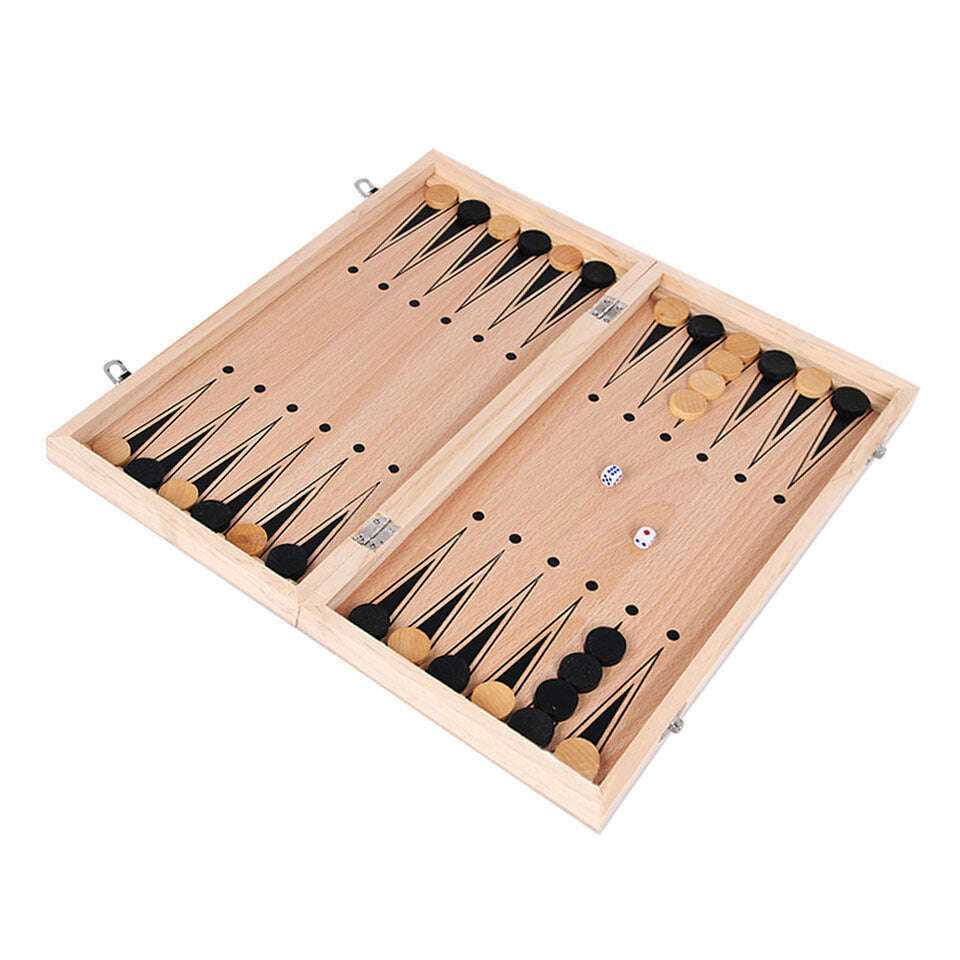 3 in 1 Backgammon/Chess Set - New Travel Design 0