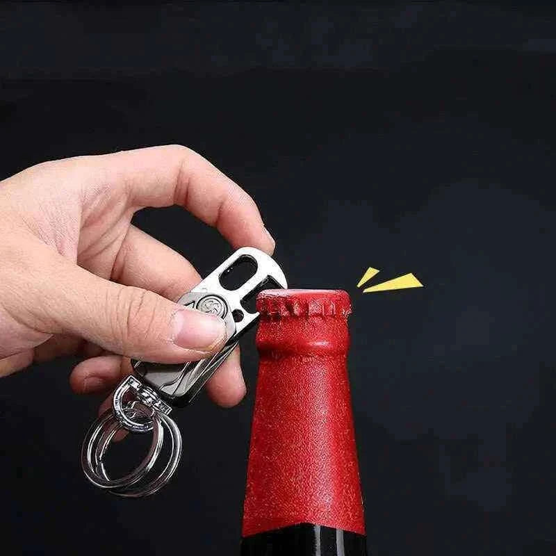 3-in-1 Fidget Spinner Keychain with Pocket Cutter & Bottle Opener 0