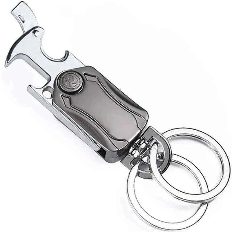 3-in-1 Fidget Spinner Keychain with Pocket Cutter & Bottle Opener 0