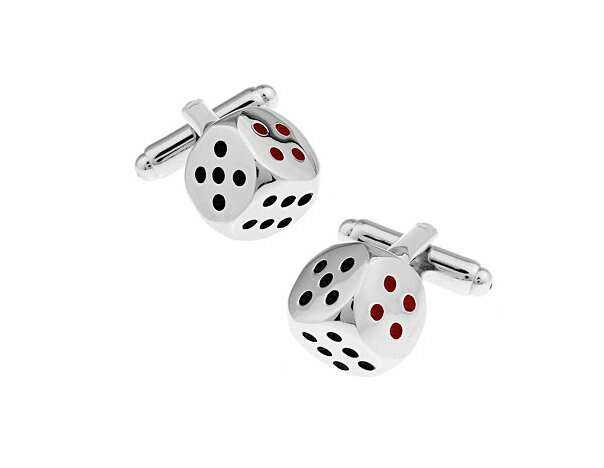 Dice Cufflinks for Gamblers and Dice Enthusiasts - Unique Accessories Cufflinks
