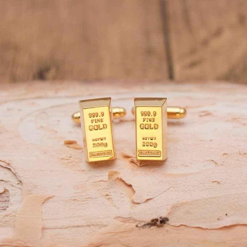 Gold Bar Cufflinks - Elegant Accessories for Distinguished Style Cufflinks