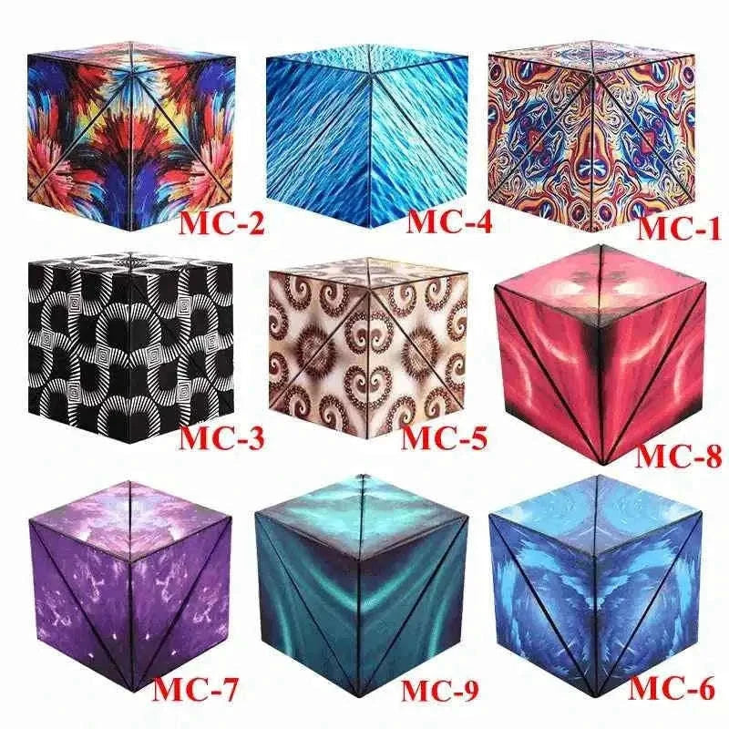 3D Changeable Magnetic Magic Cube - Fun Puzzle Cube for Kids and Antistress Toy Toys
