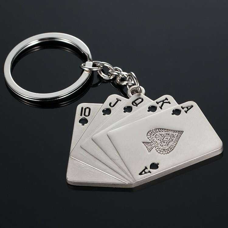 Poker Keychain - Perfect Accessory for Poker Enthusiasts Keychains